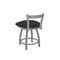 Holland Bar Stool Co 18" Low Back Swivel Vanity Stool, Nickel Finish, Graph Anchor Seat 82118AN014 - alternate 4